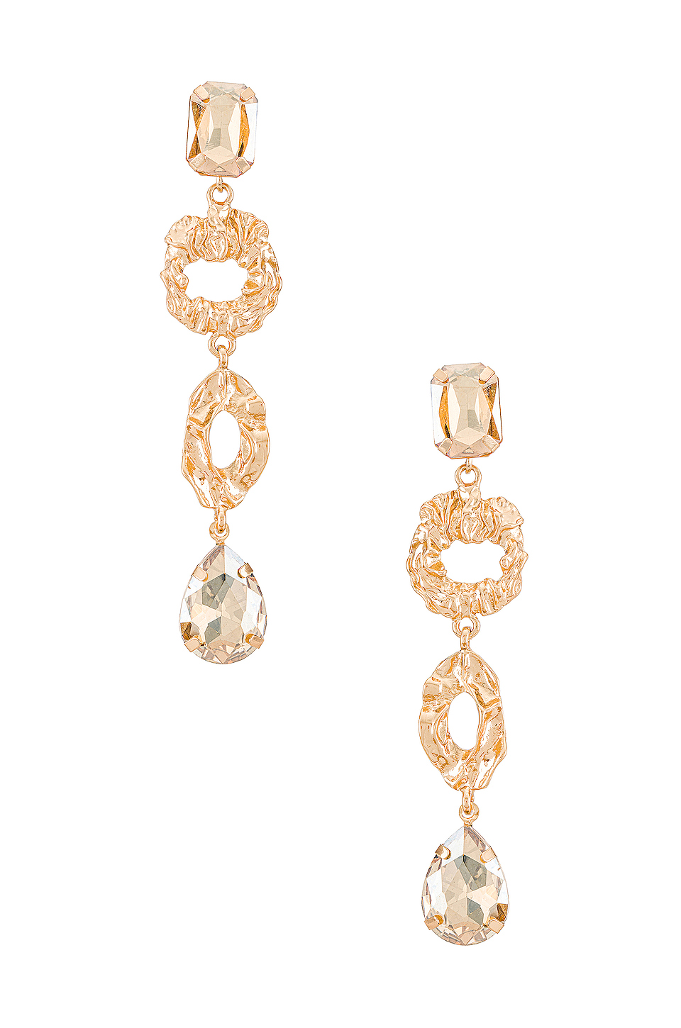 Embellished Mis-Matched Drop Earring