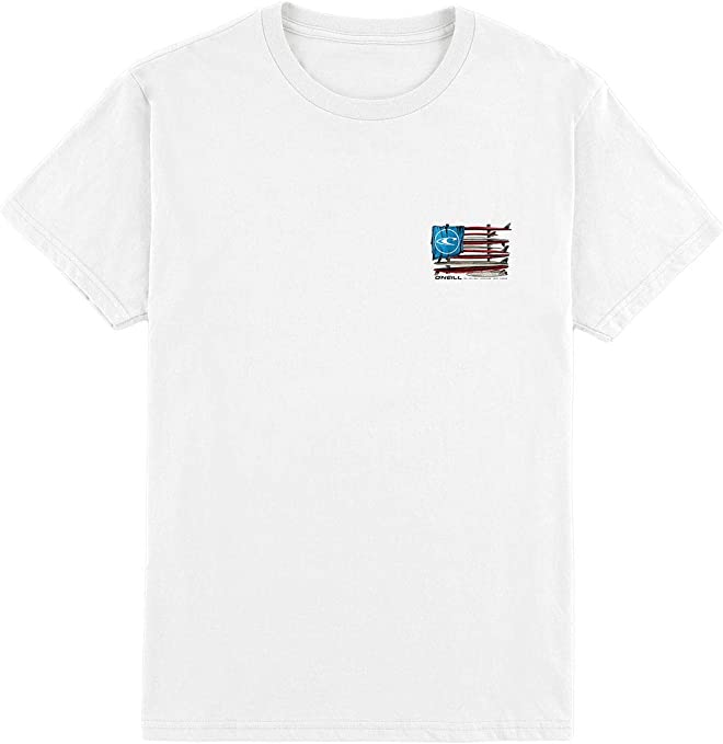 O'NEILL Mens United Surfboard American Flag Modern Fit T Shirt