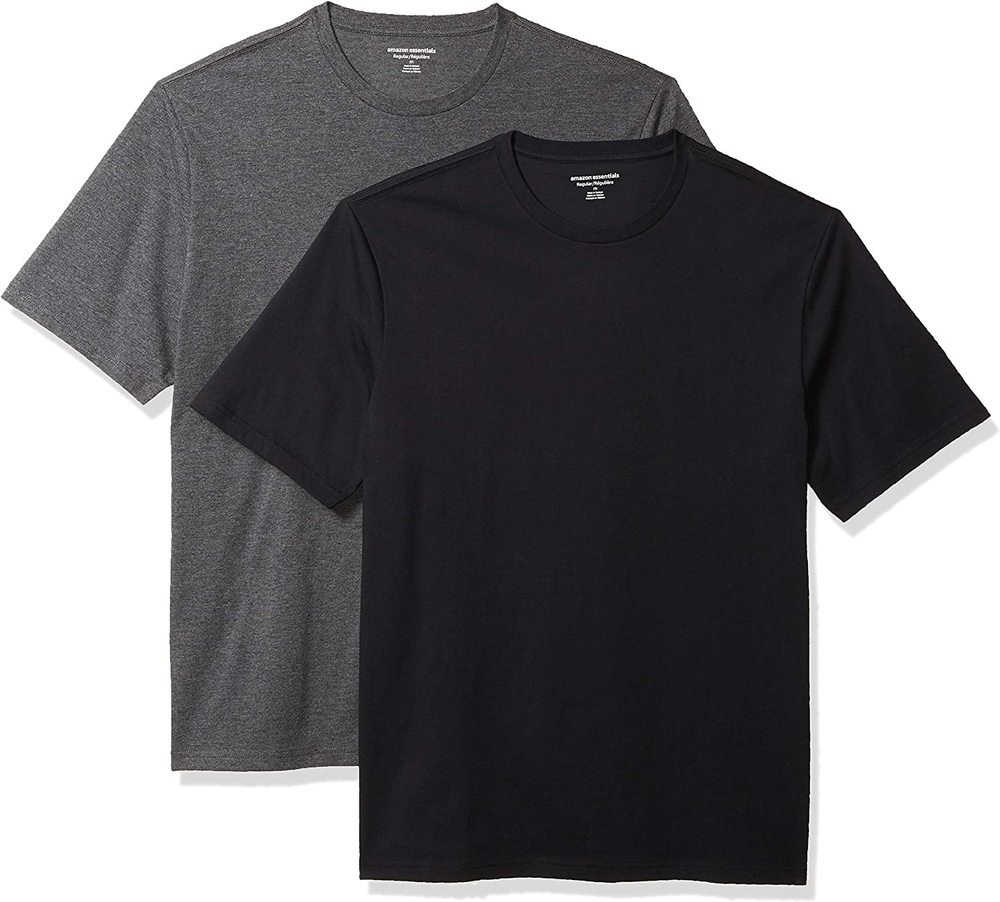 Amazon Essentials Men's Regular-Fit Short-Sleeve Crewneck T-Shirt, Multipacks