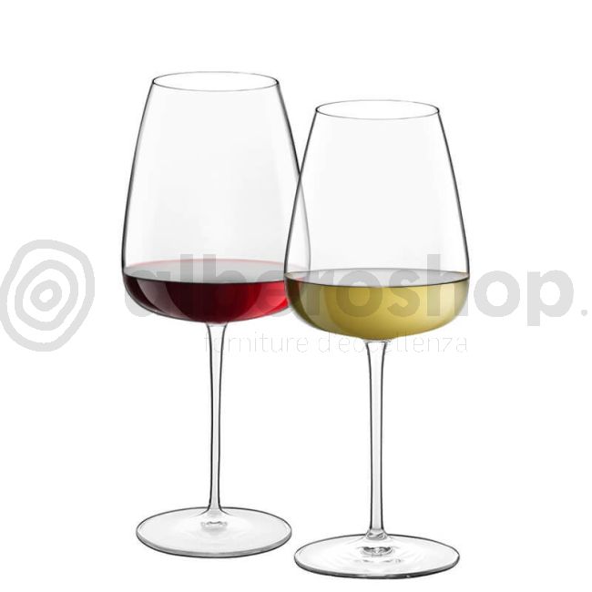 Bormioli Luigi Talismano Set 8 Bordeaux Glasses - Chardonnay Grand Cru In Crystalline Glass