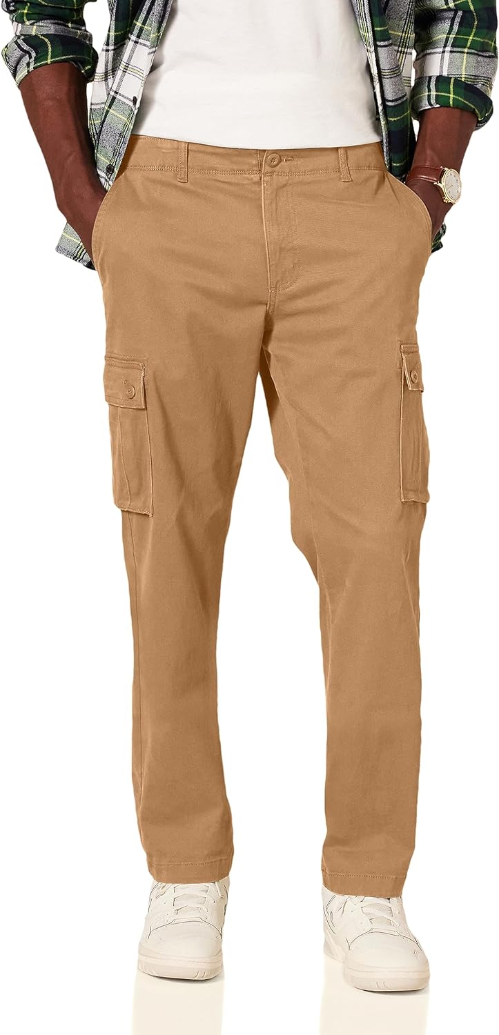 Amazon Essentials Men's Straight-Fit Stretch Cargo Pant (Available in Big &amp; Tall)