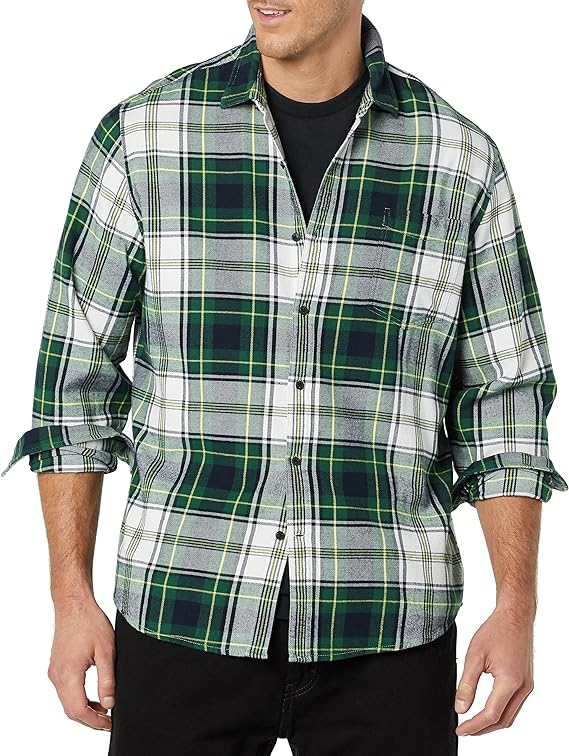 Amazon Essentials Men's Long-Sleeve Flannel Shirt (Available in Big &amp; Tall)